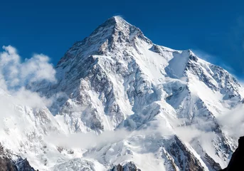 Foto op Plexiglas Gasherbrum K2, de op een na hoogste berg op aarde in de Pakistn