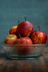 fresh apples in a basket