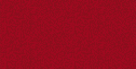 Red christmas vector seamless knitting
