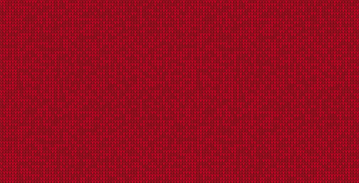 Red christmas vector seamless knitting