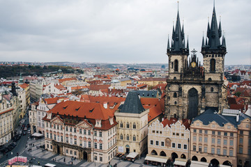 Naklejka na ściany i meble チェコ共和国の街並み