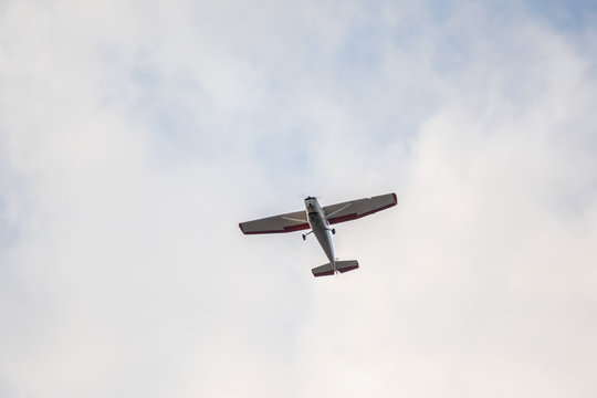 Picture of plane flying in sky