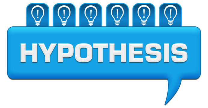 Hypothesis Blue Comment With Bulbs On Top 