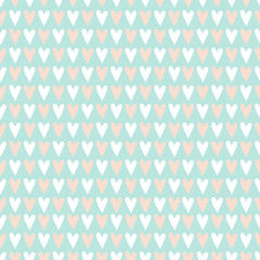 Happy Valentine's Day background with hearts. Seamless pattern with hearts. Happy Valentine's Day Card and Invitation. Vector illustration