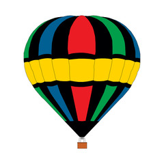 Naklejka premium Hot Air Balloon on a white background