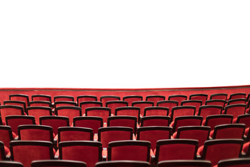 Fototapeta premium siedzenia teatralne z wydzielonym obszarem