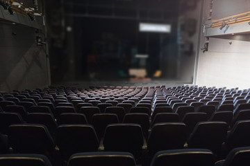 theater seats in empty hall