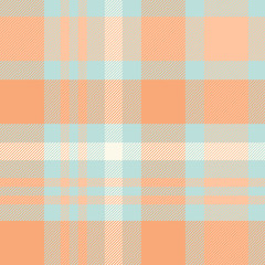 Tartan Pattern in Blue and Orange.