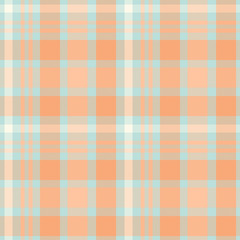 Tartan Pattern in Blue and Orange.