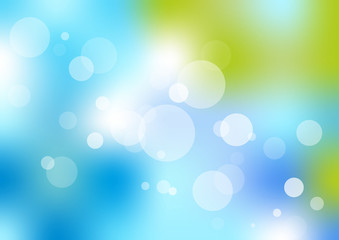 Abstract blue background with bubbles