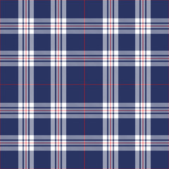Tartan Pattern in Blue and White.