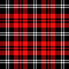 Tartan Pattern in Red and White.