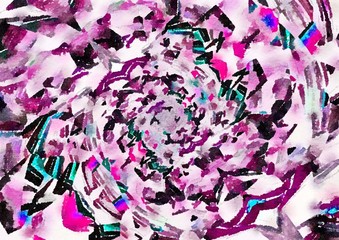 watercolor digital graphic kaleidoscope abstract background 