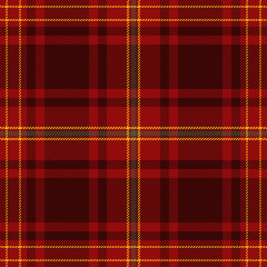 Tartan Pattern in Red and Yellow.