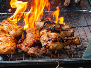 Barbecue grill meal cooking