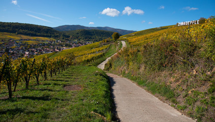 Westhalten im s&uuml;dlichen Elsass im Herbst