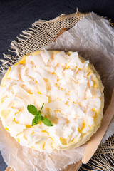 a simple quark coconut cake from the tin
