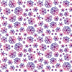 Hand drawn  doodle seamless pattern.