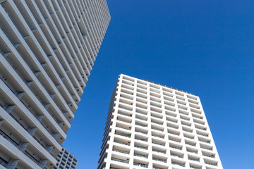 Obraz premium 横浜のタワーマンション（高層マンション）