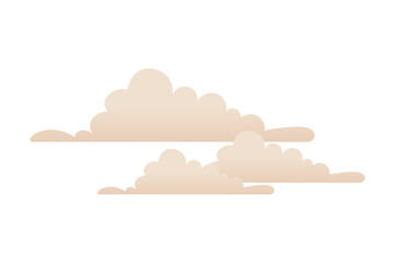 set clouds weather isolated icon vector illustration design