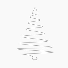 Christmas tree design, vector illustration