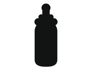simple drawing vector, baby bottle