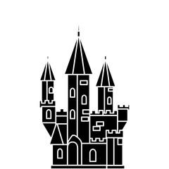 Fototapeta na wymiar haunted castle halloween isolated icon vector illustration design