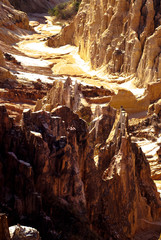 canyon, grands lavaka Ankarokaroka, Parc National Ankarafantsika, Madagascar