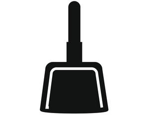 Obraz premium simple drawing vector, dustpan icon