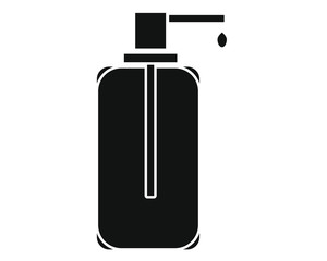 Simple drawing vector, hand soap bottle icon