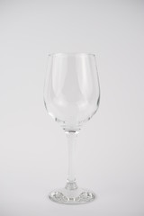 empty wine glass of wine