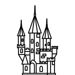 Fototapeta na wymiar haunted castle halloween isolated icon vector illustration design