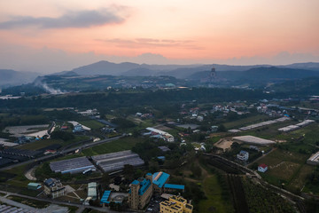 landscape with farm scenic at Puli township