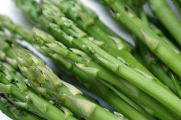 close-up fresh green aparagus