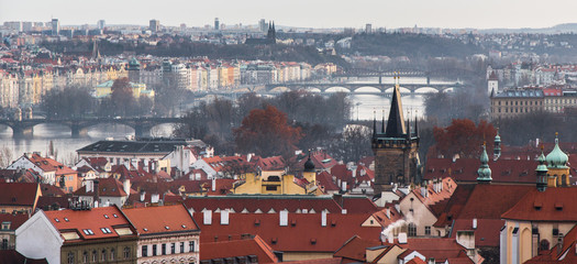 Panoramic view of prague, Czech Republic