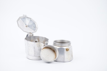 used disabled Italian aluminium coffee maker