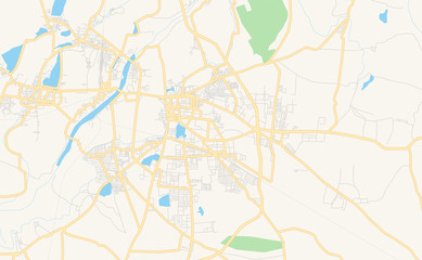 Printable street map of Tirunelveli, India
