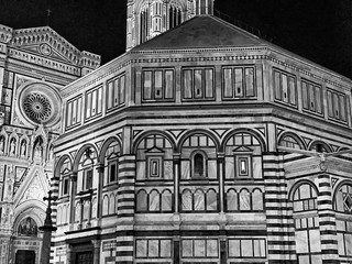 Exterior view of Piazza del Duomo, Florence