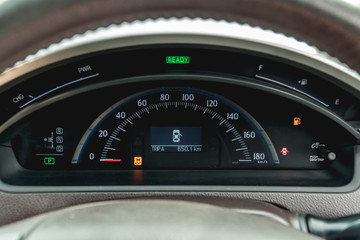 Photo of the dashboard in the car