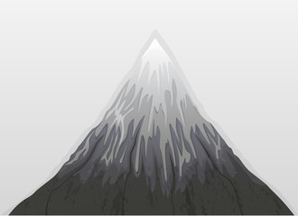 Mountain Fuji Snow Illustration Vector