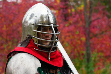 knight portrait helmet royal guard bravery fantastic mediaeval  wallpaper