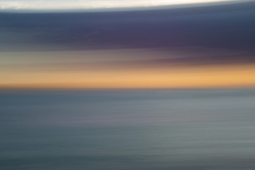 Abstrakter Sonnenuntergang in der Bretagne als Photopainting