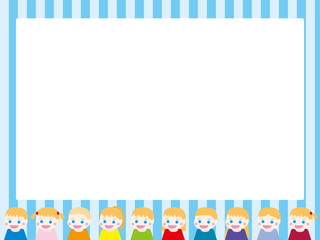 フレーム（子供たち欧米）