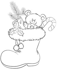 Nikolausstiefel - Vektor-Illustration