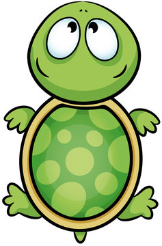 Niedliche Schildkr&ouml;te - Vektor-Illustration