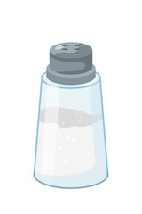 Salt shaker flat vector illustration