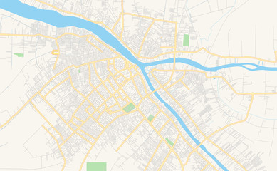 Printable street map of Pontianak, Indonesia