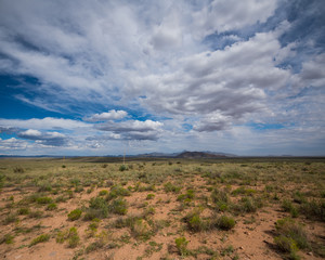 clouds over field in storm