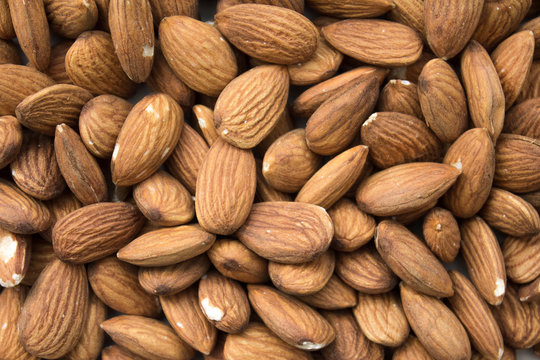 Fondo de textura de almendras tostadas