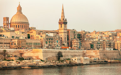 Obraz na płótnie Canvas Valletta, Malta. Coastal landscape